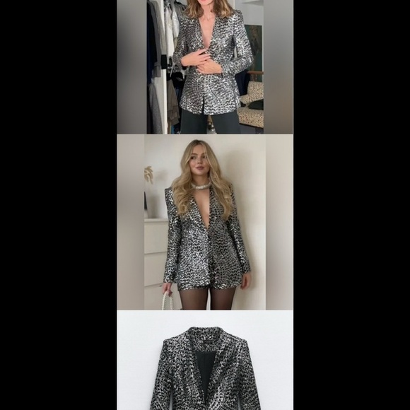 🤍 SEQUINED BLAZER - Picture 7 of 13